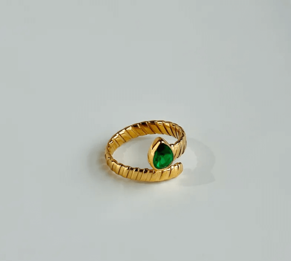 Green Zircon Ring