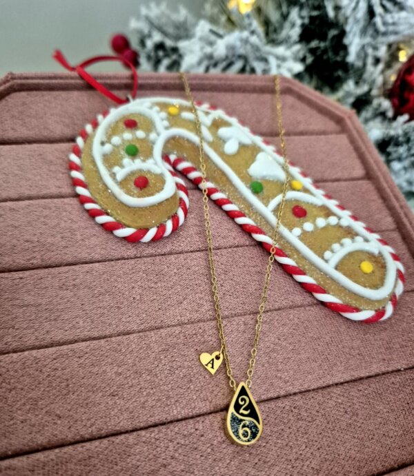 Ατσάλινο Κολιέ Γούρι 2026 με χάραξη