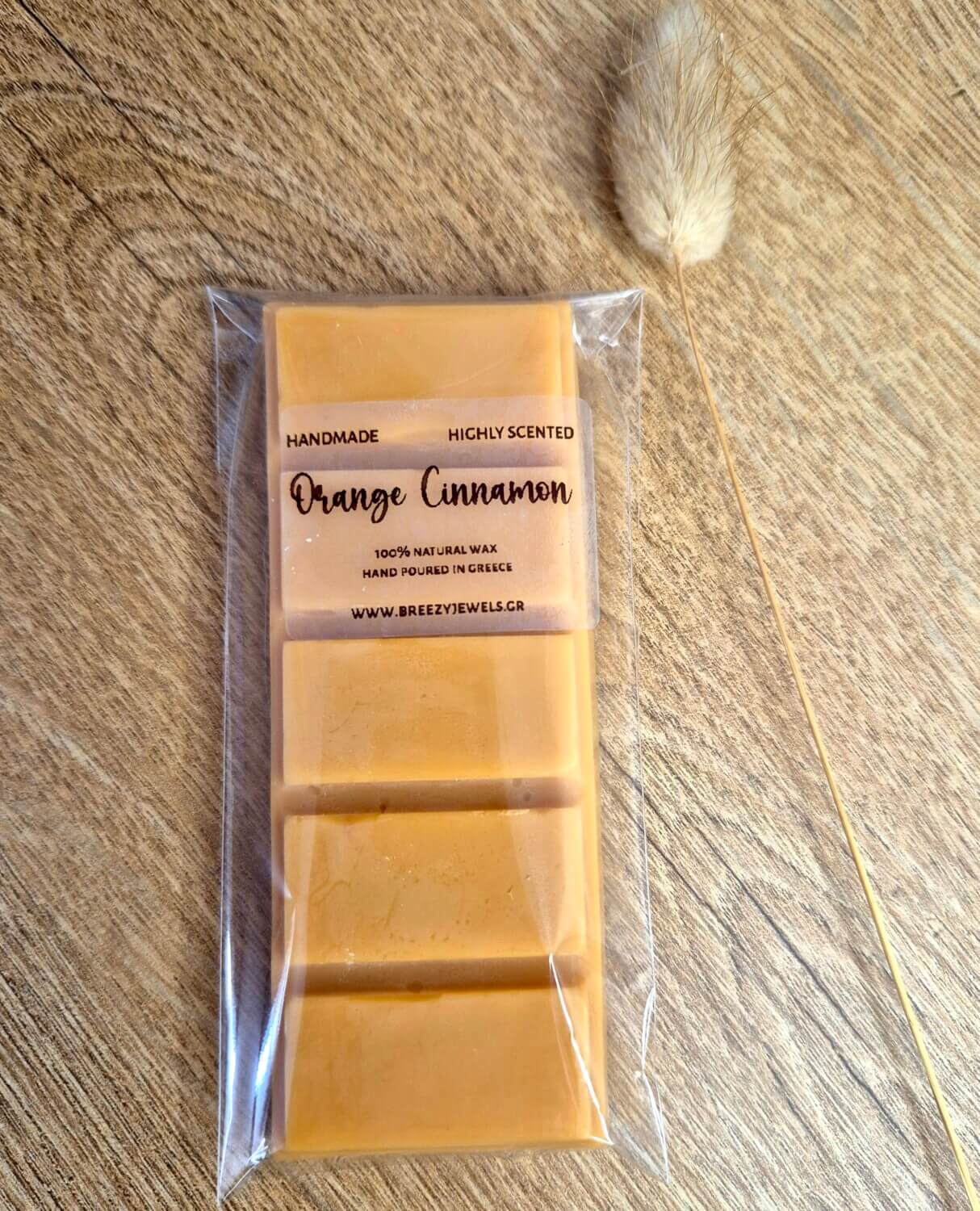 Φυτικά Wax Melts Orange Cinnamon Snap Bar